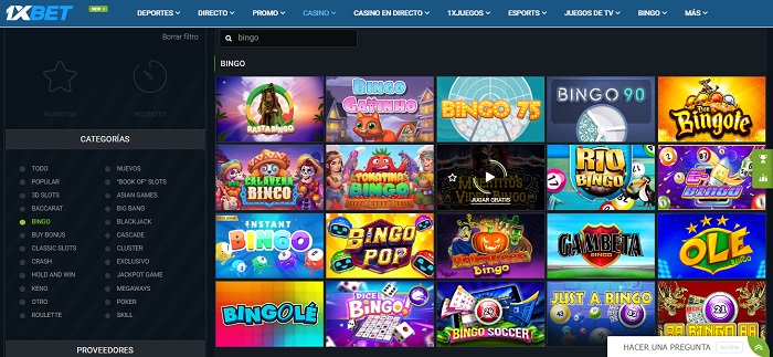 Videobingo en 1xBet Videobingo en 1xBet