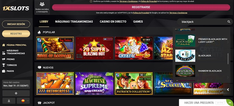 Blackjack en 1xSlots Blackjack en 1xSlots