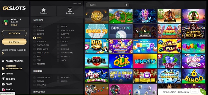 VideoBingo en 1xslots VideoBingo en 1xslots